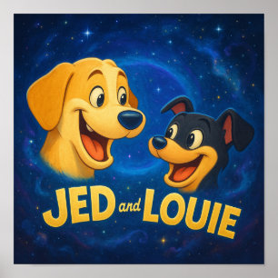 Póster "Jed & Louie"