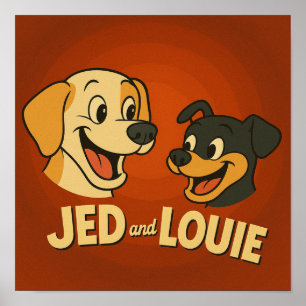 Póster "Jed & Louie"