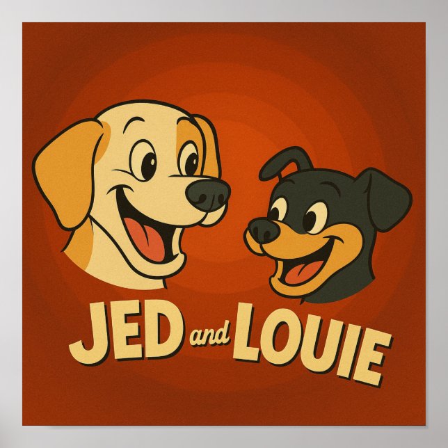 Póster "Jed & Louie" (Frente)