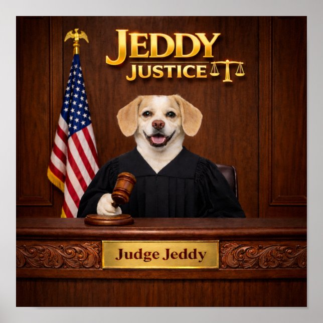 Póster "Jeddy Justice" (Frente)