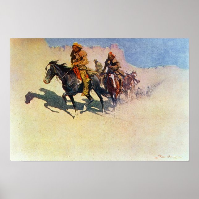 Póster Jedediah Smith cruzando el desierto (Frente)