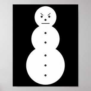 Póster Jeezy Snowman - Hiphop Angry Snowman Jeezy Christm