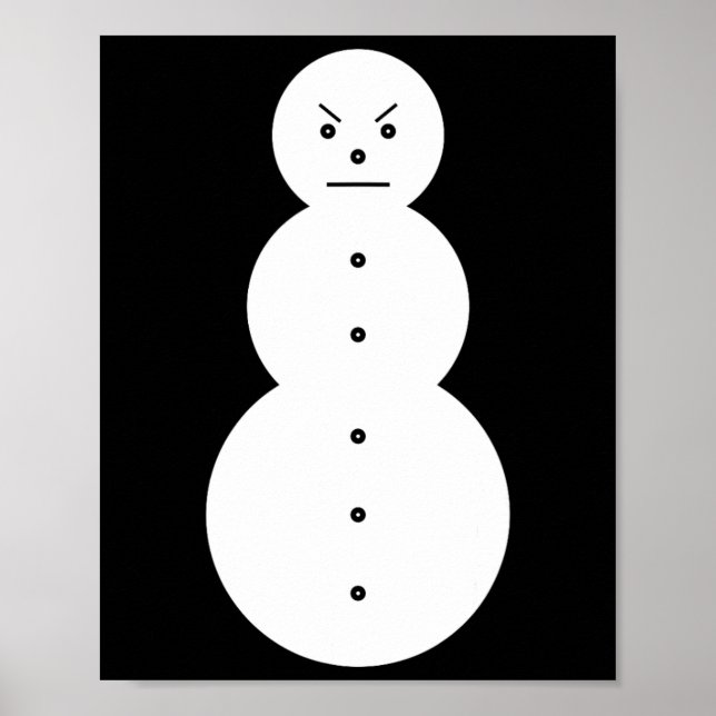 Póster Jeezy Snowman - Hiphop Angry Snowman Jeezy Christm (Frente)