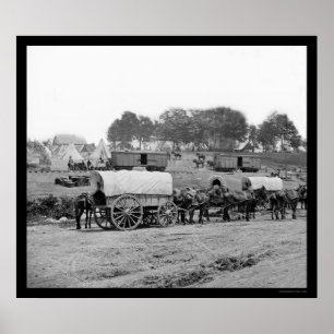 Póster Jefaturas de general McClellan 1862