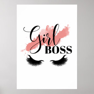 Póster Jefe chica - Geschenk für die Chefin - Office Deko