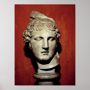 Póster Jefe de Apolo de Ephesus
