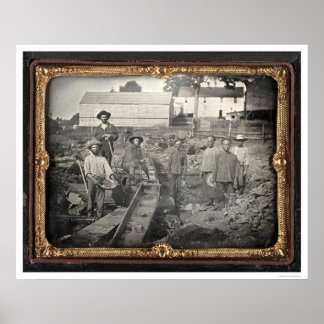 Póster Jefe de Auburn Ravine, 1852, por Joseph Blaney Sta