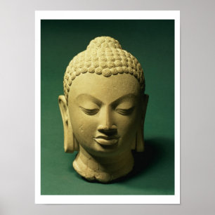 Póster Jefe de Buda, Sarnath (arenisca)