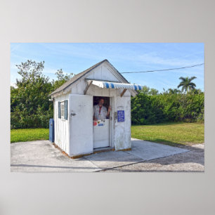 Póster Jefe de correos Don en Ochopee, Florida