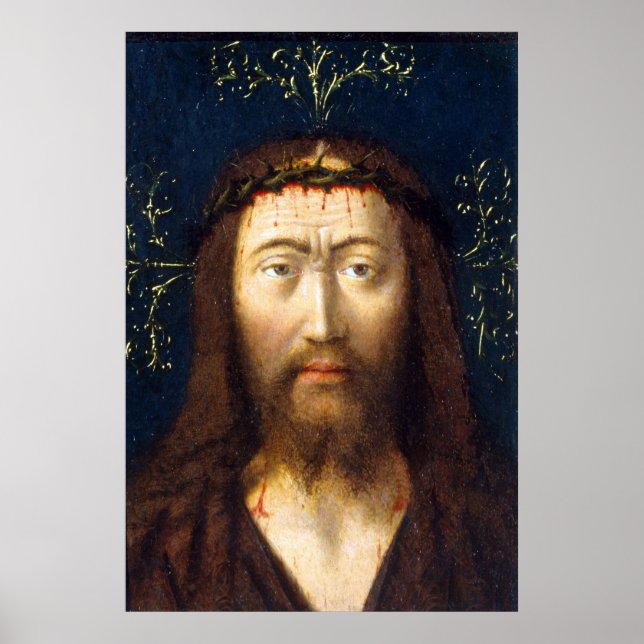 Póster Jefe de Cristo - Petrus Christus - c1445 (Frente)