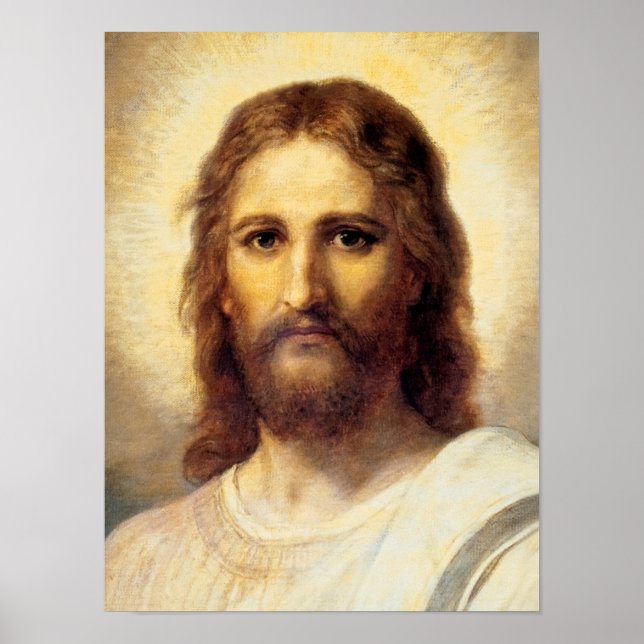 Póster Jefe de Cristo por Heinrich Hofmann (Frente)