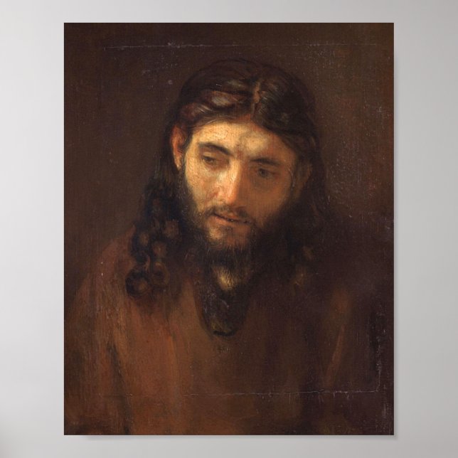 Póster Jefe De Cristo Por Rembrandt 1648 (Frente)