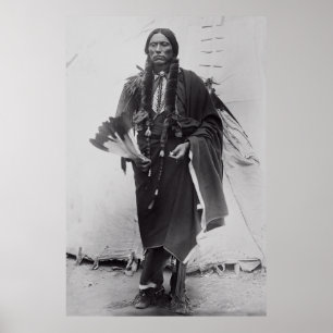 Póster Jefe de la Comanche Warrior Quanah Parker c. 1885