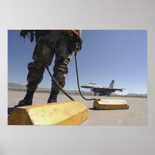 Póster Jefe de la tripulación de la Fuerza Aérea de Estad (Frente)