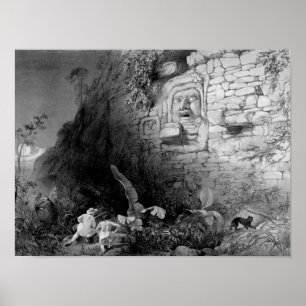 Póster Jefe de Na de Itzam, Izamal, Yucatán, México, 1844