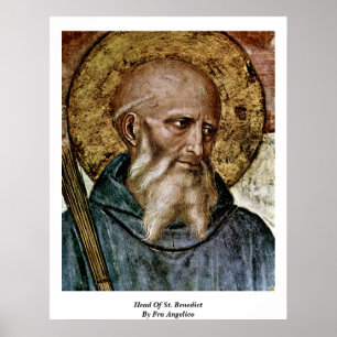 Póster Jefe De St. Benedict Por Fra Angelico