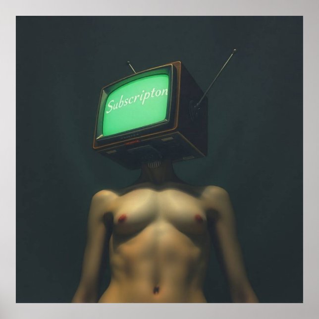 Póster Jefe de TV: Suscríbete al caos (Frente)