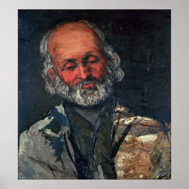 Póster Jefe de un anciano, c.1866 (Frente)