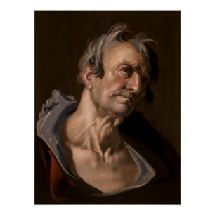 Póster Jefe de un anciano por Abraham Bloemaert