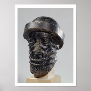 Póster Jefe de un rey, posiblemente Hammurabi, rey de Bab