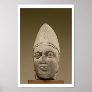 Póster Jefe de un Scythian, piedra arenisca roja, ANUNCIO