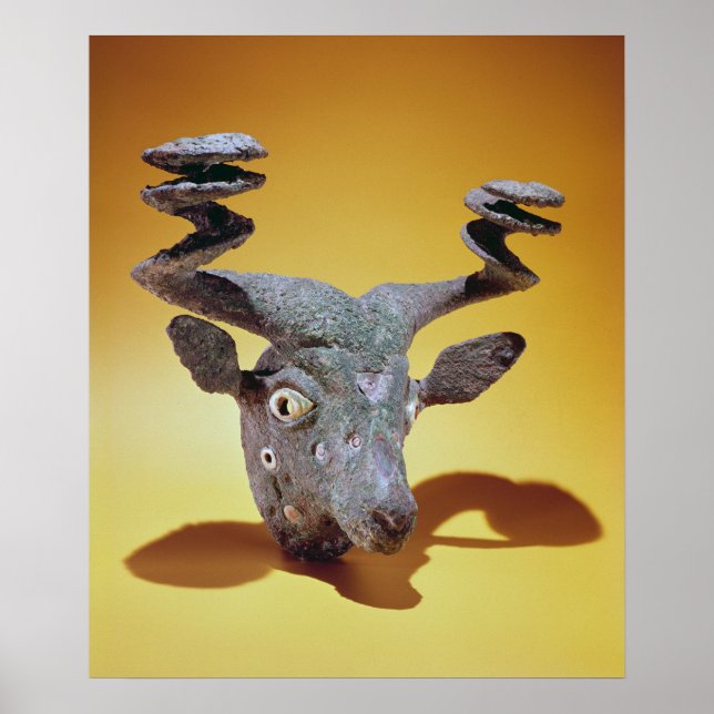 Póster Jefe de un toro, del Iraq, c.2000 a. C. (Frente)