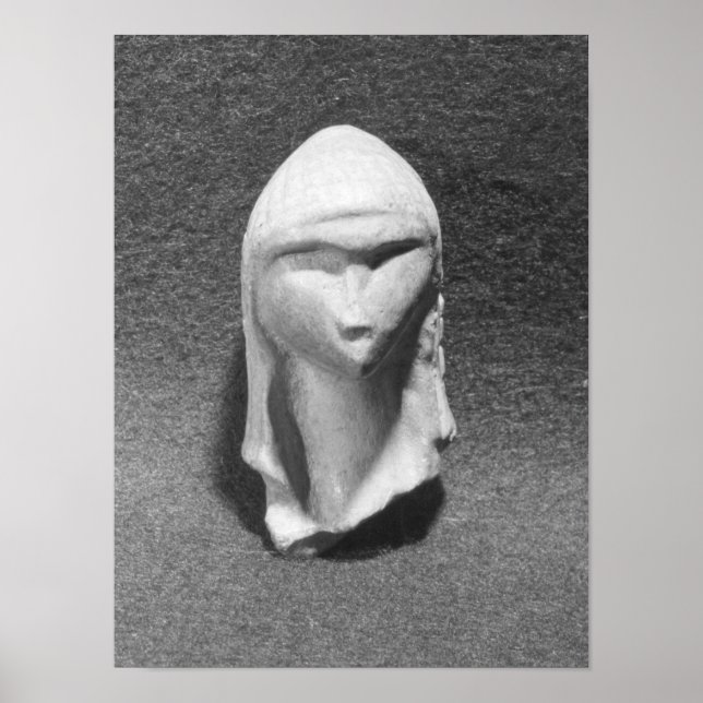 Póster Jefe de una mujer conocida como Venus de Brassempo (Frente)