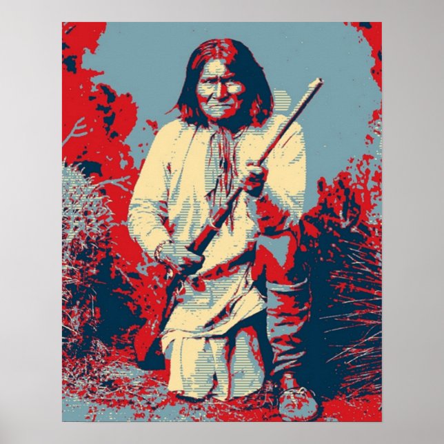 Póster Jefe Geronimo Pop Art (Frente)