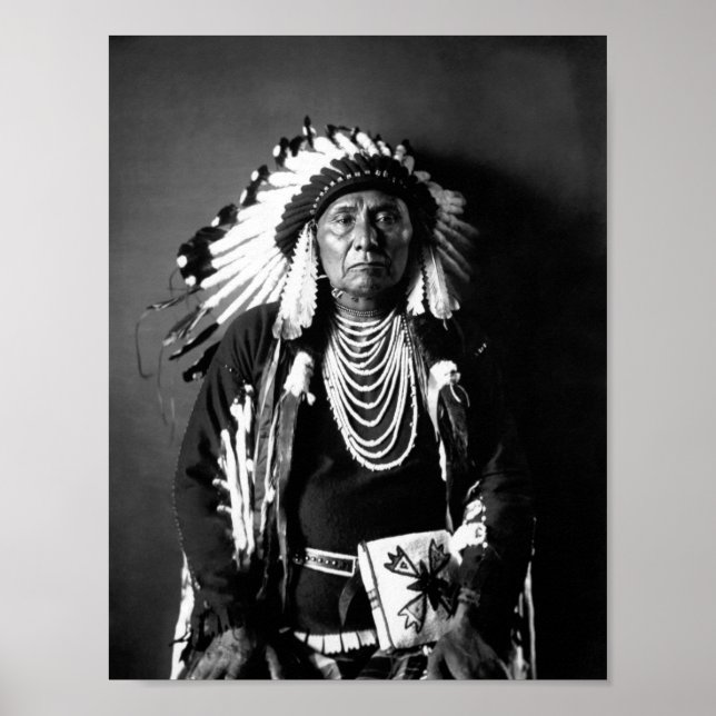 Póster Jefe Joseph - Nez Perce Jefe - Circa 1900 (Frente)