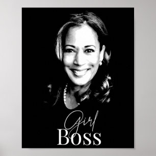 Póster Jefe Kamala Harris Por Los Demócratas Liberales