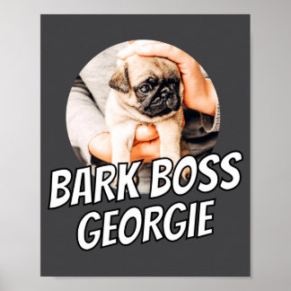 Póster Jefe ladrador Mascota Perro Foto Moderno Simple Co