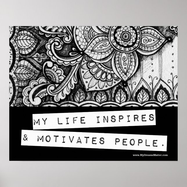 Póster Jefe líder de ambición de éxito de confirmación po (Frente)