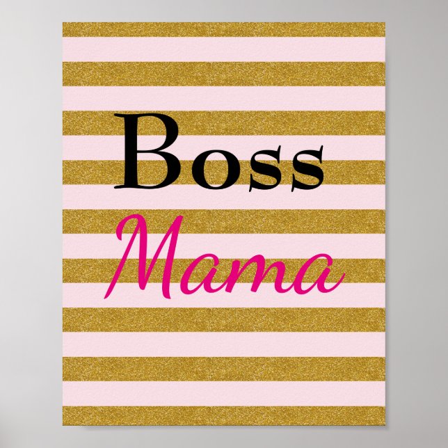 Póster Jefe Mama Striped Poster (Frente)