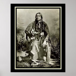 Póster Jefe pasado del Comanche de Quanah Parker- 16 x 20