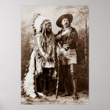 Jefe Toro Sentado y Buffalo Bill Circa 1885
