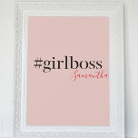 Póster Jefe y nombre de Chica rosado moderno | mejor rega<br><div class="desc">Presentamos la colección Modern Pink Chica Boss & Name en Zazzle! Esta moderna y elegante colección es perfecta para todas las mujeres fuertes e independientes que están cambiando de carrera y haciendo una declaración. Ya sea que seas un jefe chica o que busques un regalo fabuloso para uno, esta colección...</div>