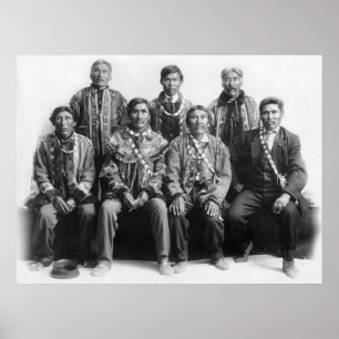 Póster Jefes indios de Alaska: comienzos de los años 1900