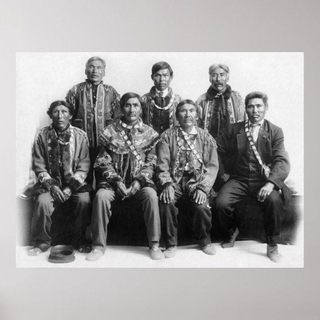 Póster Jefes indios de Alaska: comienzos de los años 1900 (Frente)