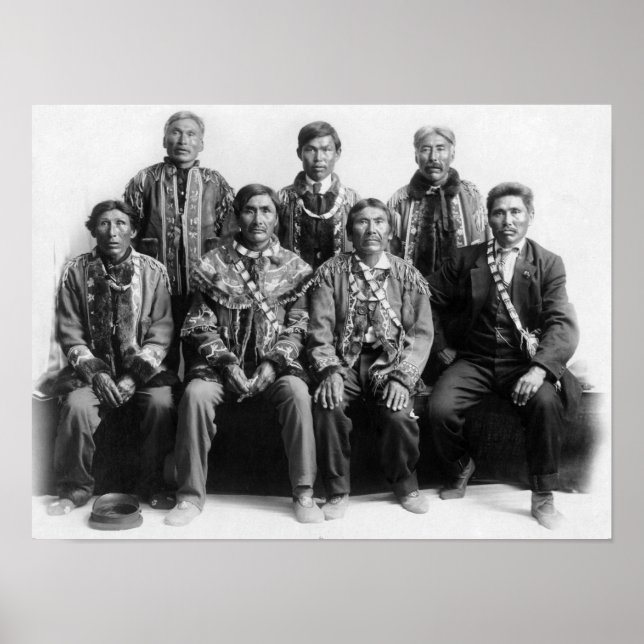 Póster Jefes indios de Alaska Fotografía (Frente)