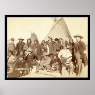 Póster Jefes indios y funcionarios de Estados Unidos SD 1