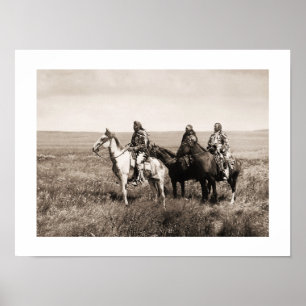 Póster Jefes Piegan Blackfeet