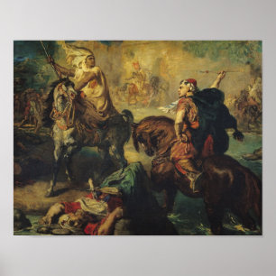 Póster Jefes tribales árabes en combate individual