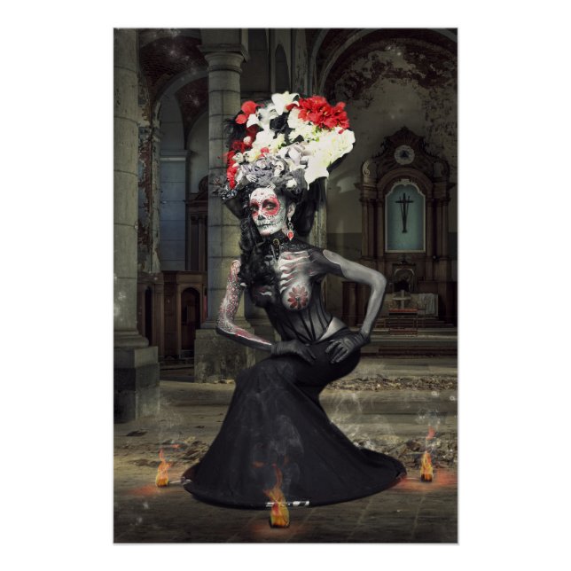 Poster Jeff Mougenot/Frederica Lolly (catrina) (Anverso)