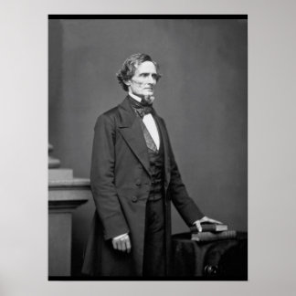 Póster Jefferson Davis, imagen del presidente de _guerra