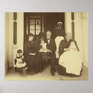 Póster Jefferson Davis y Tres generaciones por E. Wilson