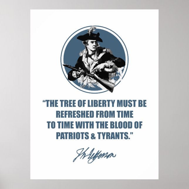 Póster Jefferson - El árbol de la libertad (Frente)