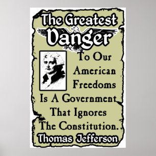 Póster Jefferson: El peligro más grande