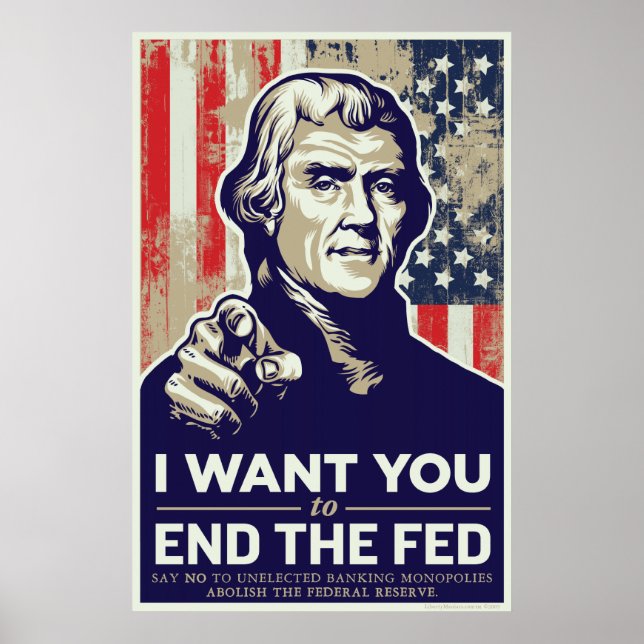 Póster Jefferson Terminó Con El Poster De La Fed (Frente)