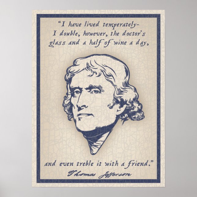 Póster Jefferson - Vino (Frente)