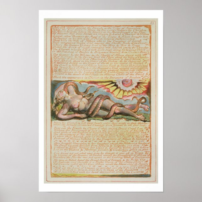 Póster 'Jehová estaba entre los druidas...', placa 63 de (Frente)